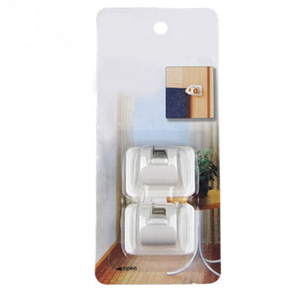Adhesive Curtain Rod Holders Wall Clips (2 Pack) by HitMyNeed