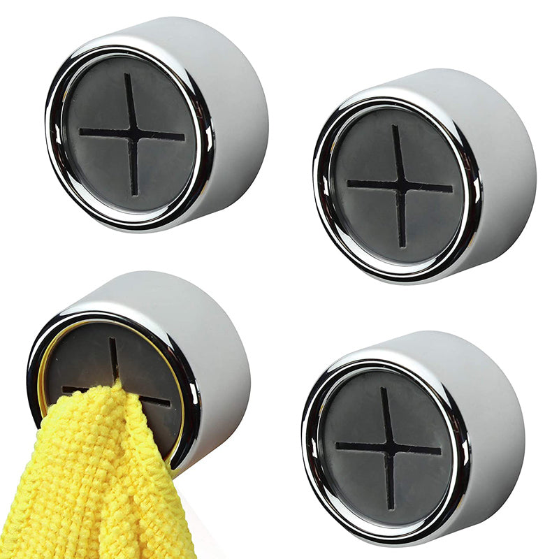 Adhesive Kitchen Towel & Dishcloth Storage Hooks 4pack by HitMyNeed