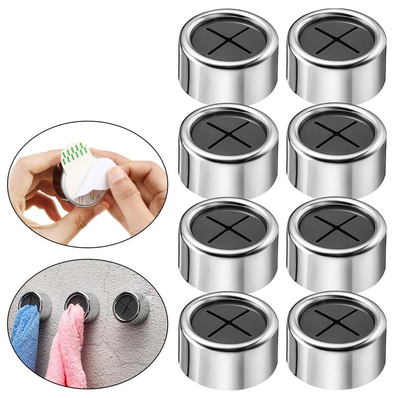 Adhesive Kitchen Towel & Dishcloth Storage Hooks by HitMyNeed