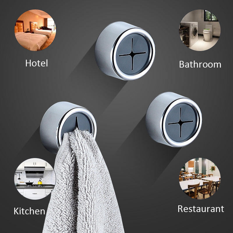 Adhesive Kitchen Towel & Dishcloth Storage Hooks by HitMyNeed