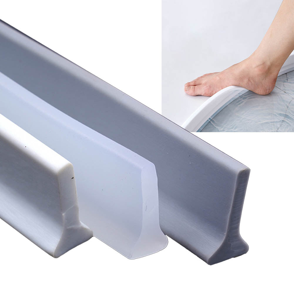 Adhesive Silicone Bathroom Water Barrier Strip by HitMyNeed