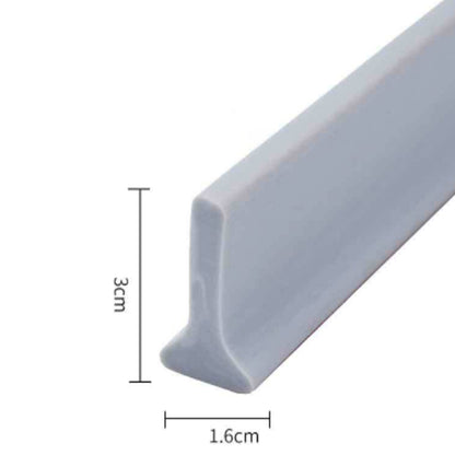 Adhesive Silicone Bathroom Water Barrier Strip by HitMyNeed