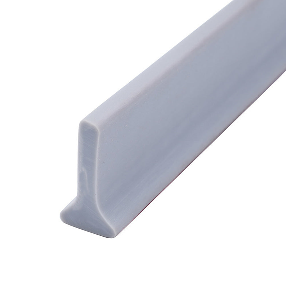 Adhesive Silicone Bathroom Water Barrier Strip gray 3m by HitMyNeed