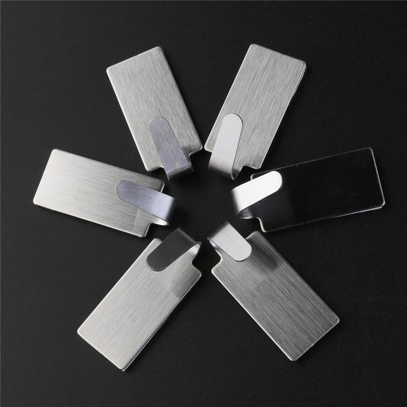Adhesive Stainless Steel Towel Hooks (12 Pack) by HitMyNeed