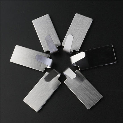 Adhesive Stainless Steel Towel Hooks (12 Pack) by HitMyNeed