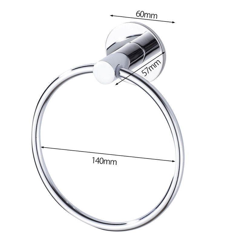 Adhesive Towel Ring Holder for Bathroom & Kitchen by HitMyNeed