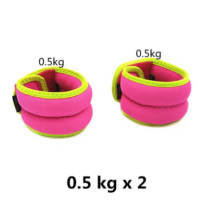 Adjustable 0.5kg Weighted Ankle & Wrist Straps (Pair) by HitMyNeed
