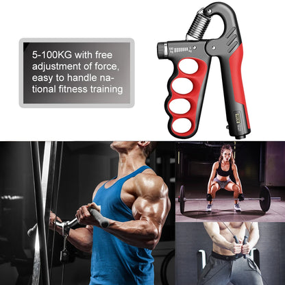 Adjustable 5-100kg Hand Grip & Wrist Strengthener by HitMyNeed