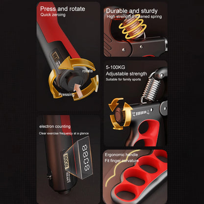 Adjustable 5-100kg Hand Grip & Wrist Strengthener by HitMyNeed