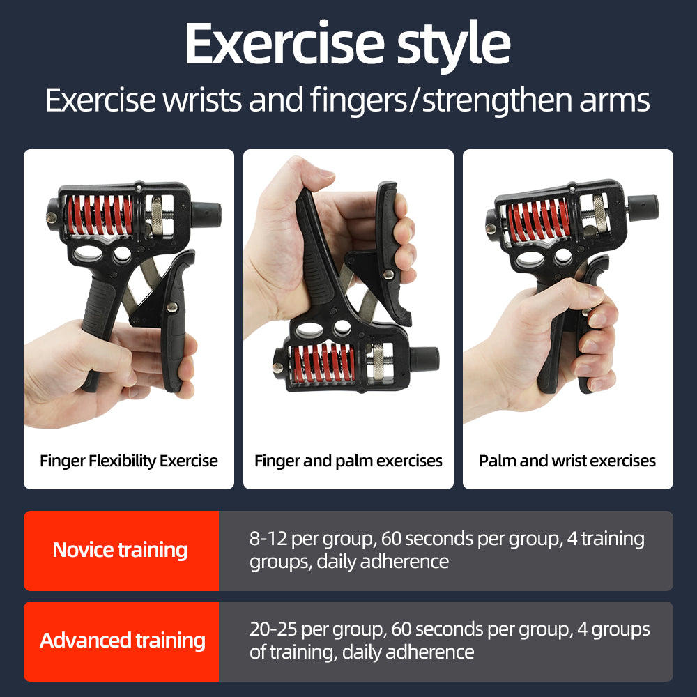 Adjustable 5-120kg Hand Grip Strengthener by HitMyNeed