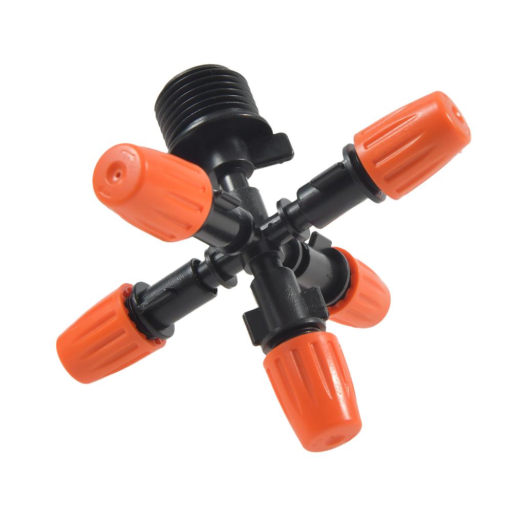 Adjustable 5-Way Garden Mist Sprinkler Nozzle Set by HitMyNeed