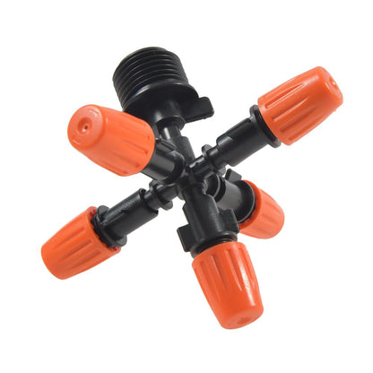 Adjustable 5-Way Garden Mist Sprinkler Nozzle Set by HitMyNeed