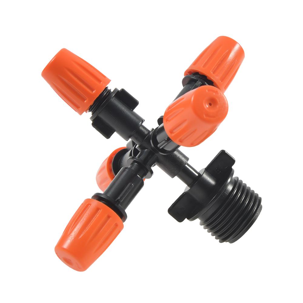 Adjustable 5-Way Garden Mist Sprinkler Nozzle Set by HitMyNeed