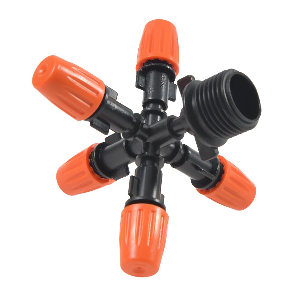 Adjustable 5-Way Garden Mist Sprinkler Nozzle Set by HitMyNeed