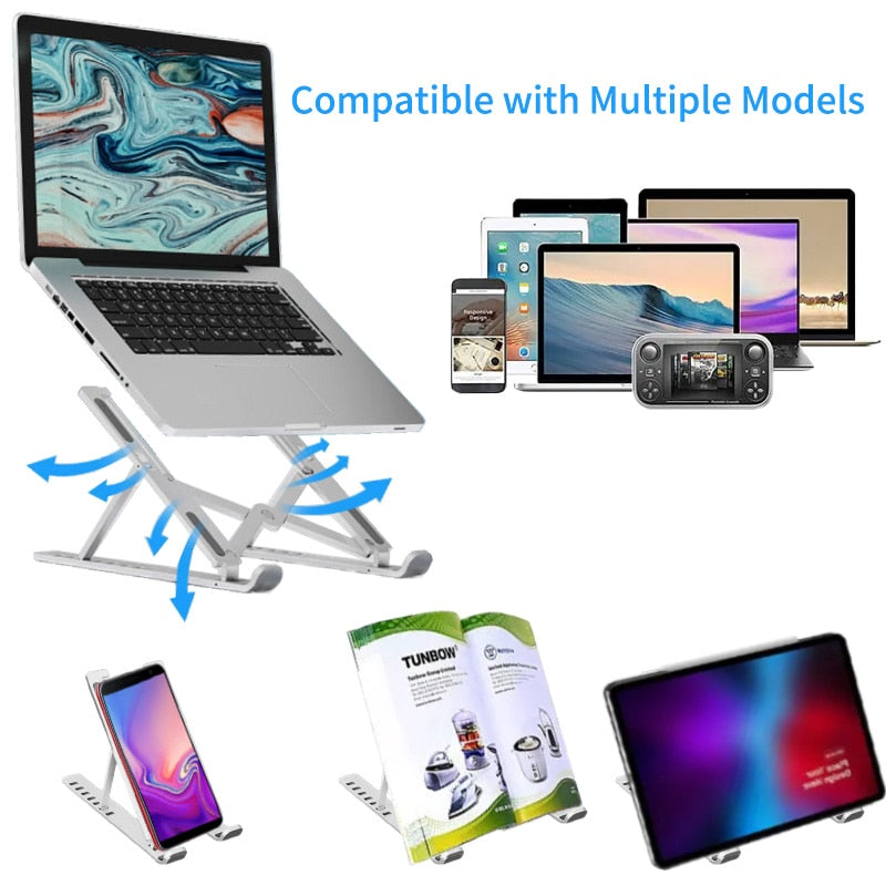 Adjustable 7-Angle Portable Tablet & Laptop Stand by HitMyNeed