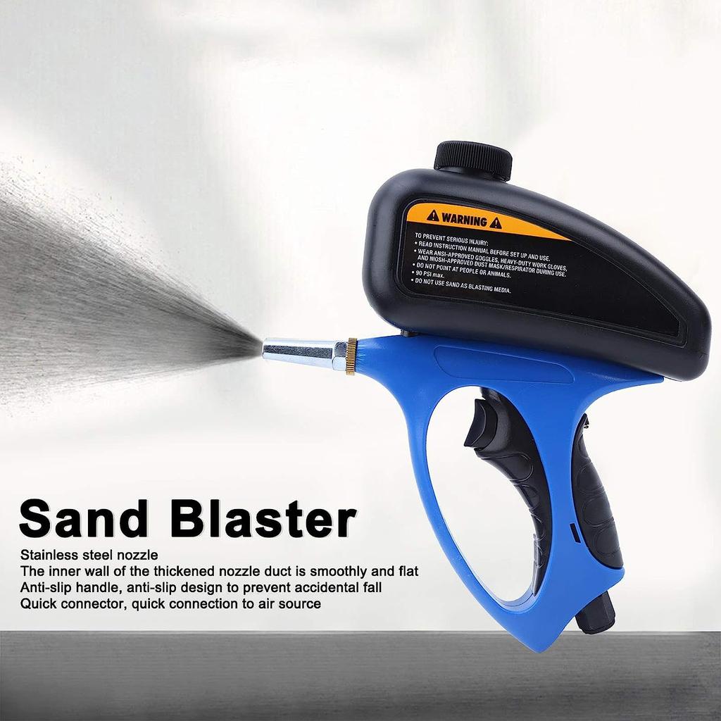Adjustable 90 PSI Handheld Gravity Sandblasting Gun by HitMyNeed
