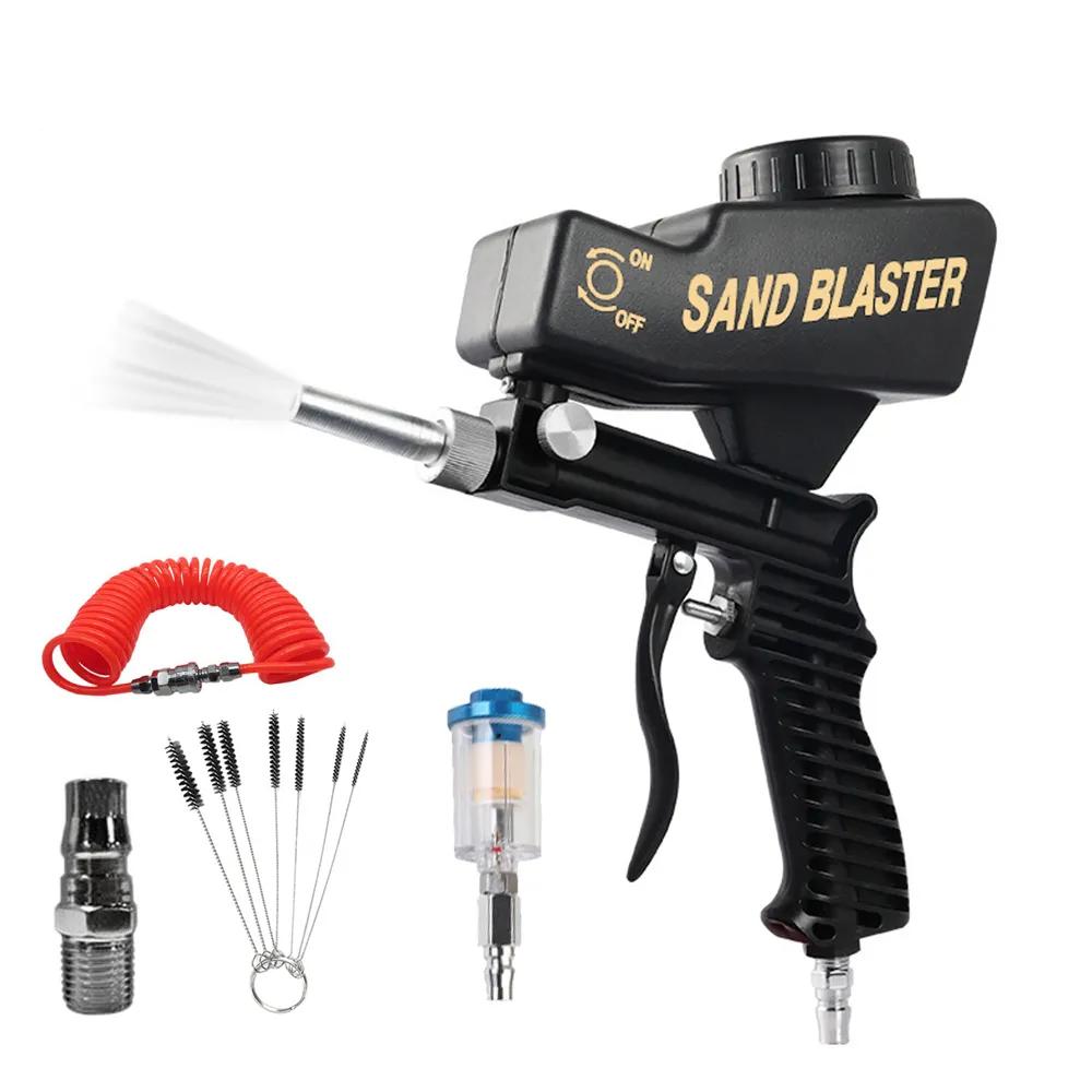 Adjustable 90 PSI Handheld Gravity Sandblasting Gun Set by HitMyNeed