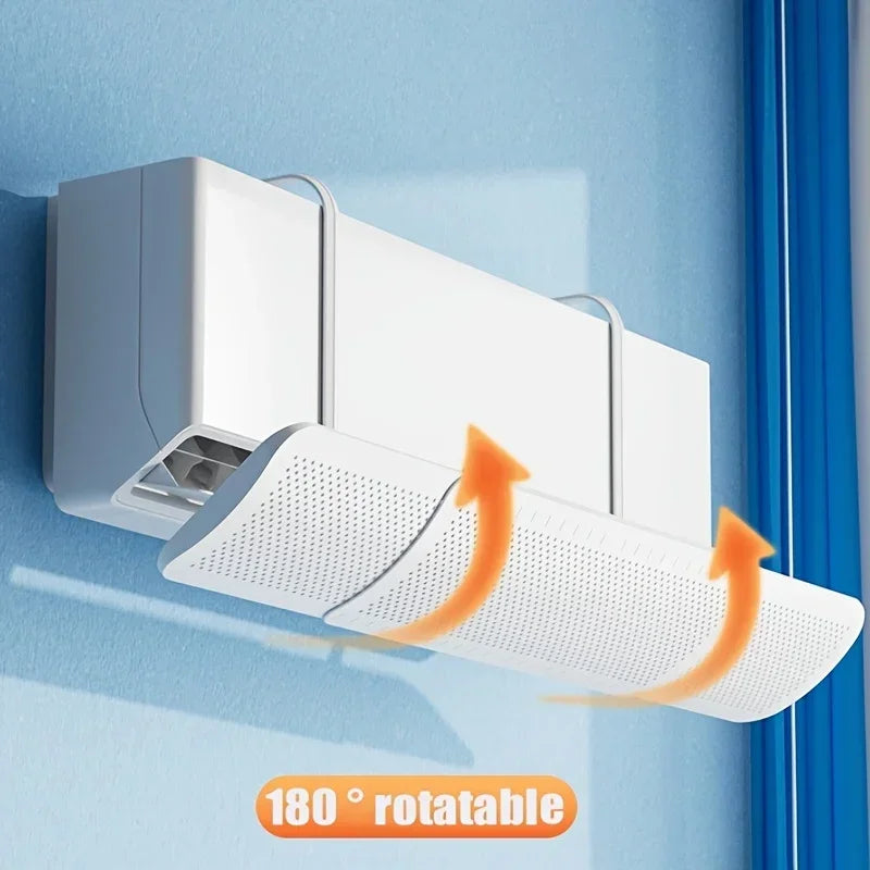 Adjustable Air Conditioner Wind Shield & Dust Cover by HitMyNeed