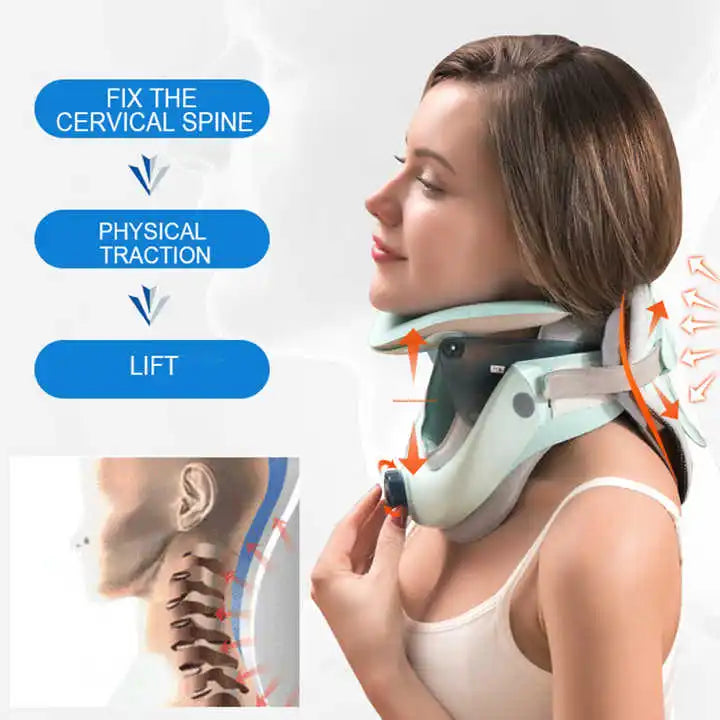 Adjustable Air Neck Traction Collar for Home Use by HitMyNeed