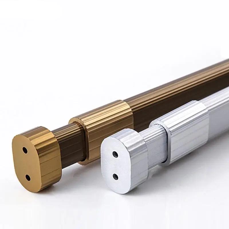 Adjustable Aluminum Closet Hanging Rail with Flanges by HitMyNeed