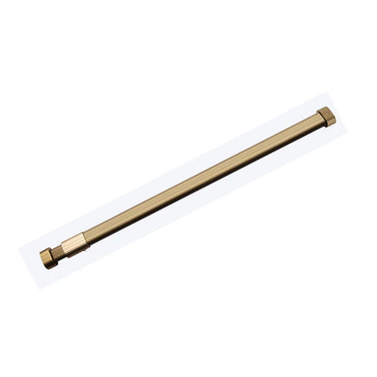 Adjustable Aluminum Closet Hanging Rail with Flanges gold 58-95cm by HitMyNeed