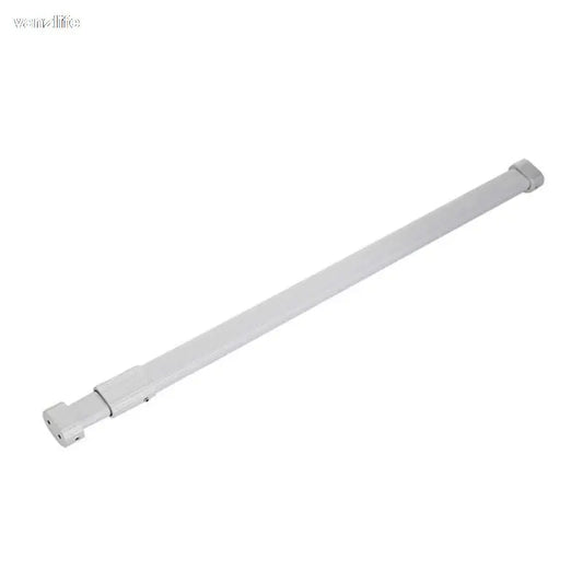 Adjustable Aluminum Closet Hanging Rail with Flanges white 58-95cm by HitMyNeed
