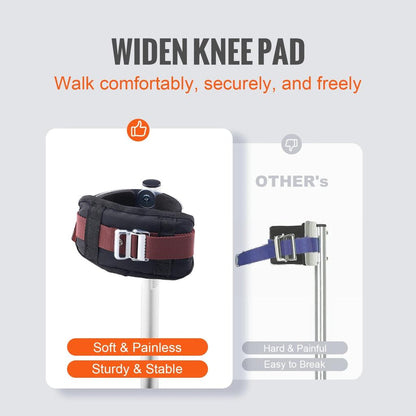 Adjustable Aluminum Drywall Stilts with Knee Pads by HitMyNeed