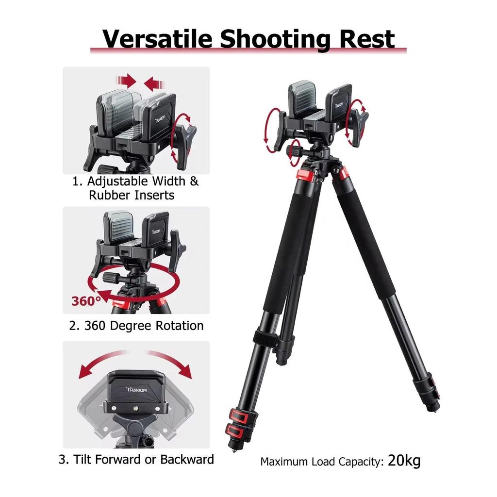 Adjustable Aluminum Hunting Rest for Stable Shooting by HitMyNeed