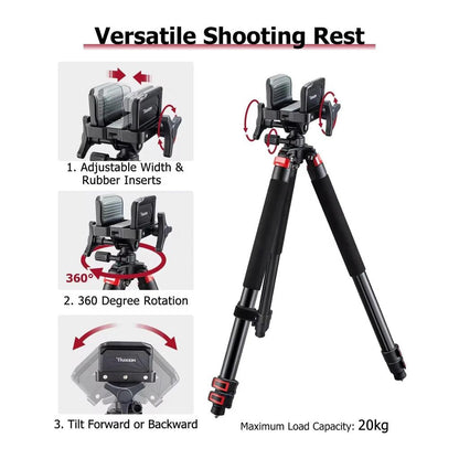 Adjustable Aluminum Hunting Rest for Stable Shooting by HitMyNeed