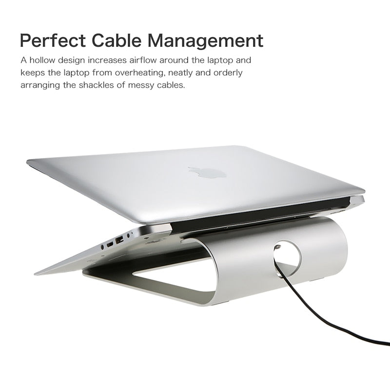 Adjustable Aluminum Laptop Stand with Cooling Design by HitMyNeed