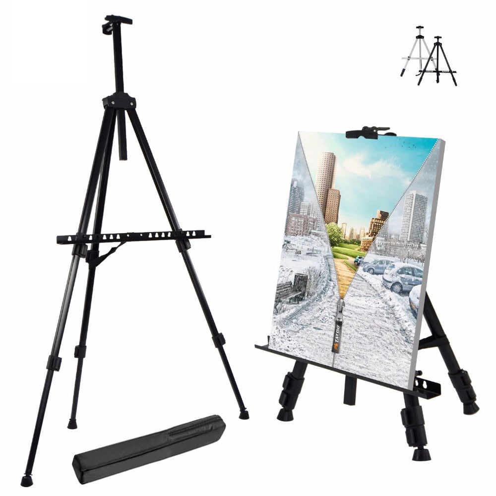 Adjustable Aluminum Painting Easel with Carry Bag by HitMyNeed