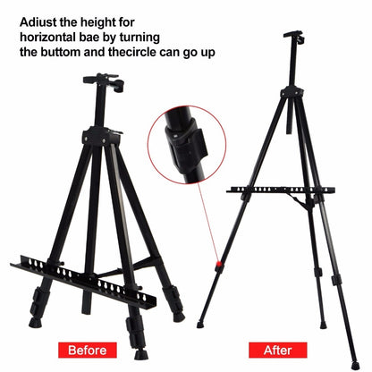 Adjustable Aluminum Painting Easel with Carry Bag by HitMyNeed
