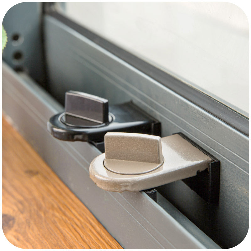 Adjustable Aluminum Sliding Door & Window Lock by HitMyNeed