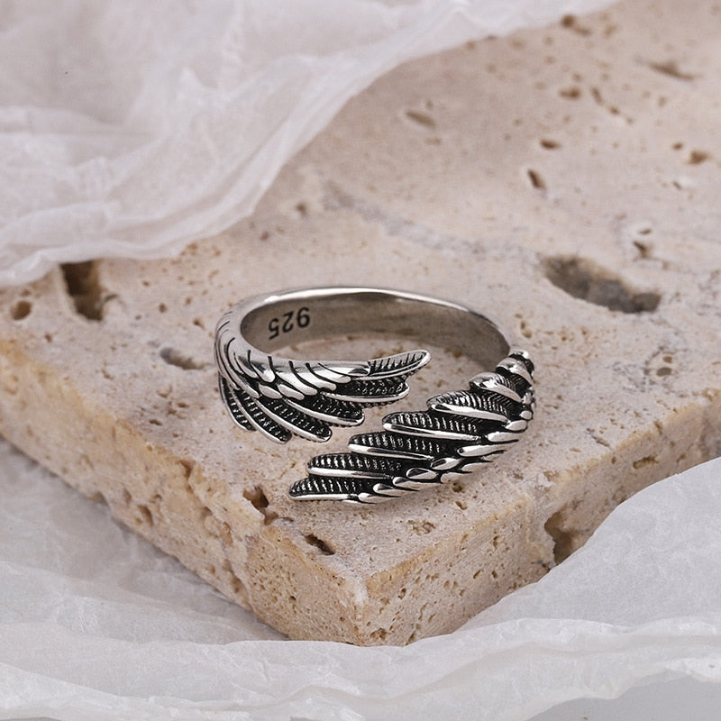 Adjustable Angel Wing Ring for Men and Women by HitMyNeed