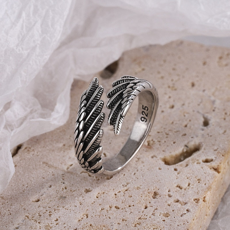 Adjustable Angel Wing Ring for Men and Women by HitMyNeed
