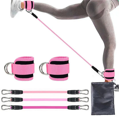 Adjustable Ankle Straps Resistance Bands Set by HitMyNeed