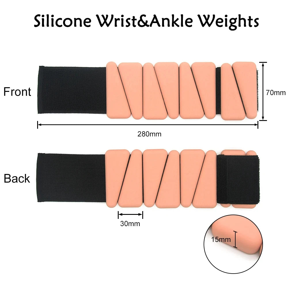 Adjustable Ankle & Wrist Weights for All Workouts by HitMyNeed