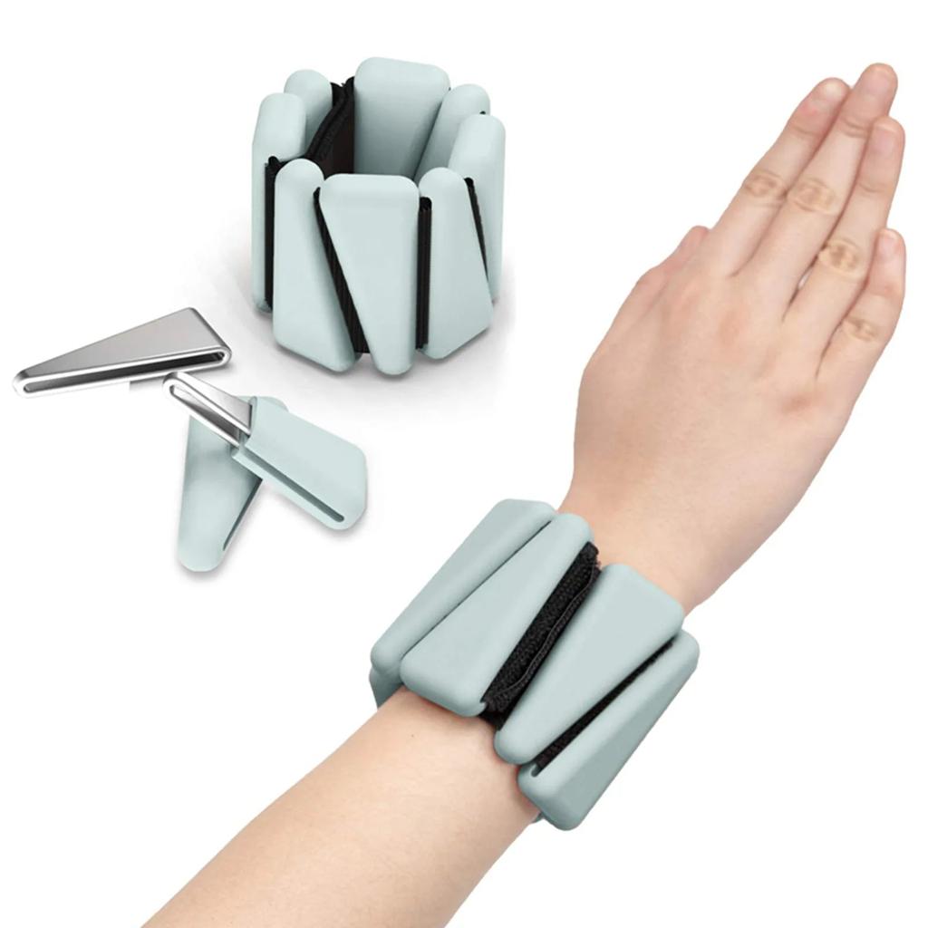 Adjustable Ankle & Wrist Weights for All Workouts light-gray by HitMyNeed