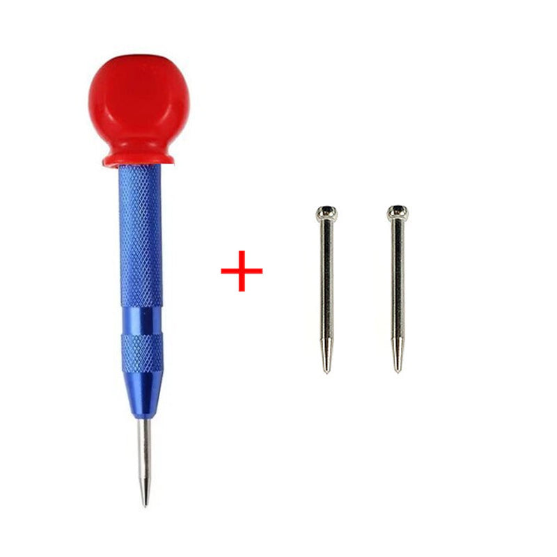 Adjustable Automatic Centre Punch for Metal & Wood blue2-with-bits by HitMyNeed