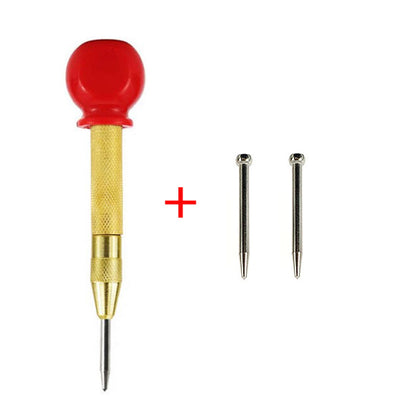 Adjustable Automatic Centre Punch for Metal & Wood yellow2-with-bits by HitMyNeed