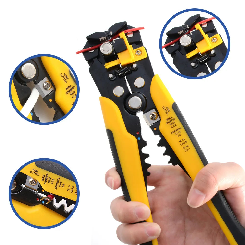 Adjustable Automatic Wire Stripper, Crimper & Cutter by HitMyNeed