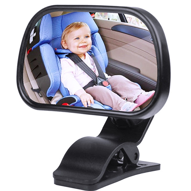 Adjustable Baby Backseat Mirror with Clip & Suction Mount by HitMyNeed