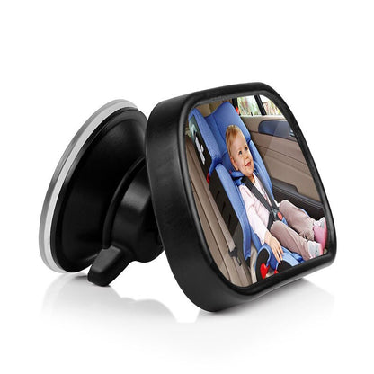 Adjustable Baby Backseat Mirror with Clip & Suction Mount by HitMyNeed