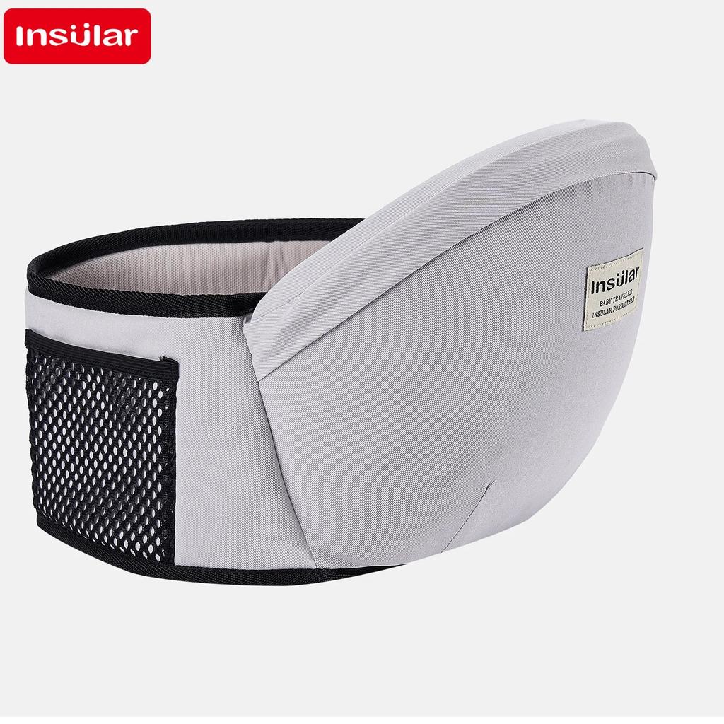 Adjustable Baby Carrier Waist Stool with Hip Seat gray by HitMyNeed