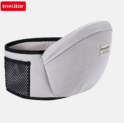 Adjustable Baby Carrier Waist Stool with Hip Seat gray by HitMyNeed