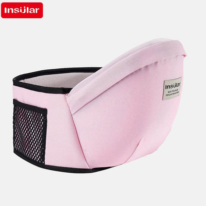 Adjustable Baby Carrier Waist Stool with Hip Seat pink by HitMyNeed