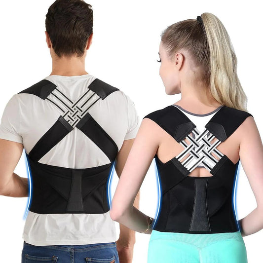 Adjustable Back Brace Posture Corrector for Men & Women l by HitMyNeed