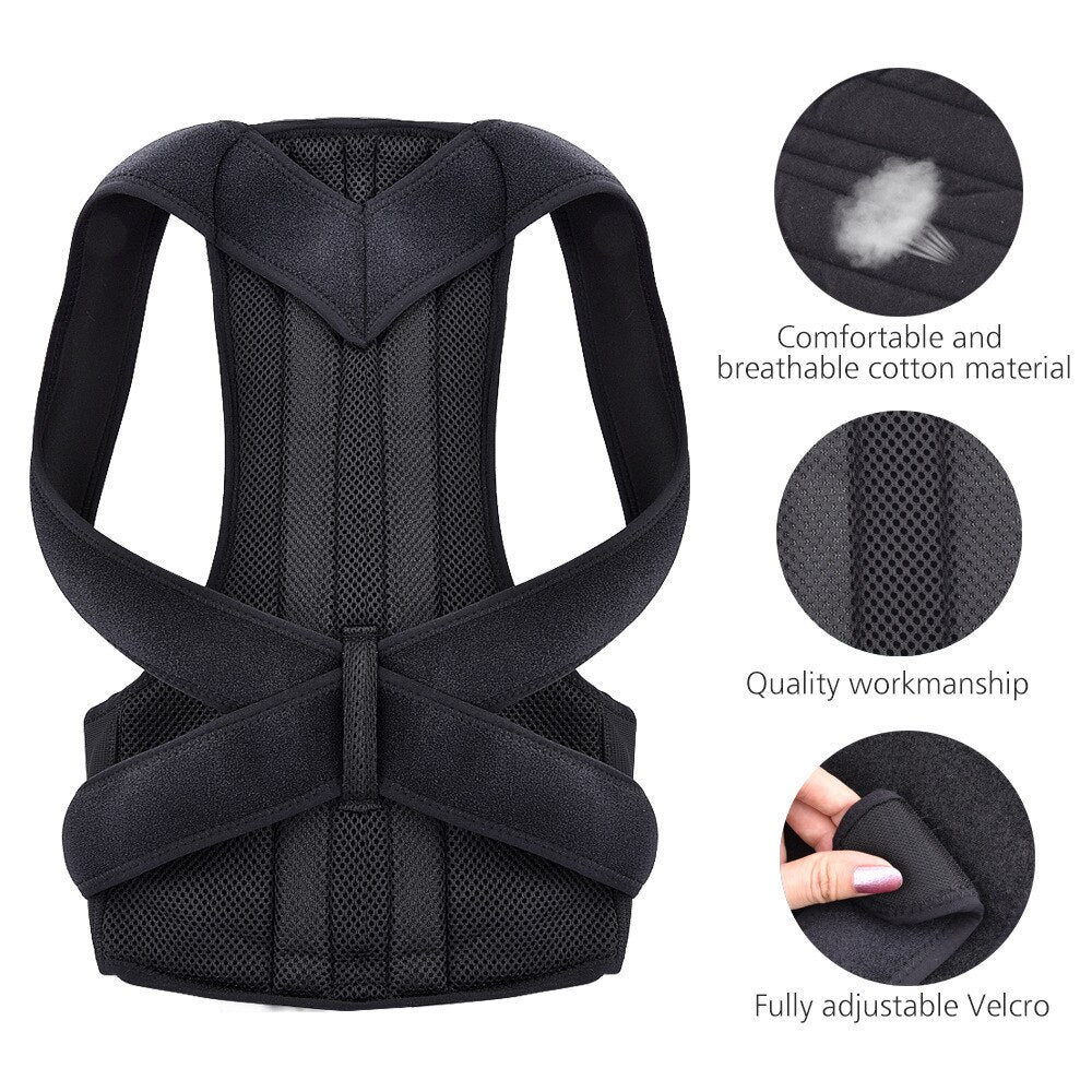 Adjustable Back Posture Corrector Brace for Adults m by HitMyNeed