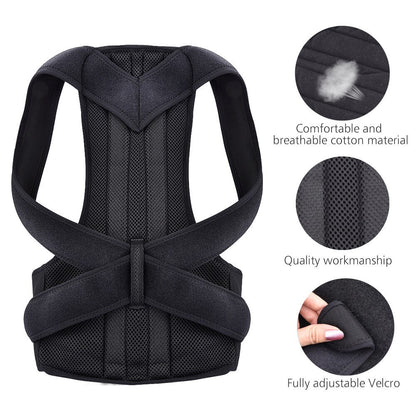 Adjustable Back Posture Corrector Brace for Adults m by HitMyNeed