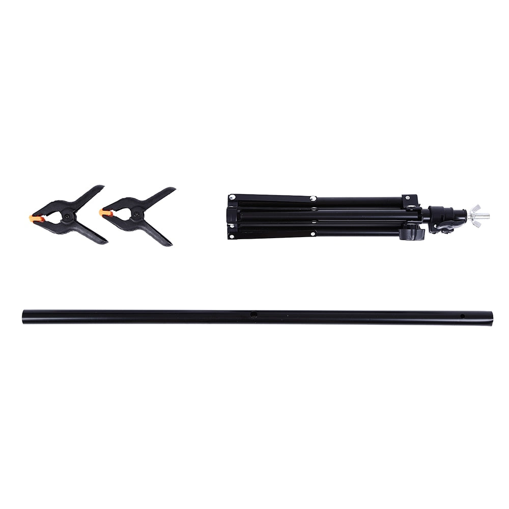 Adjustable Backdrop Stand with 2 Clamps by HitMyNeed